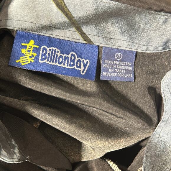Vintage Billion Bay XL Anime Button Down Shirt 100% Polyester - Picture 9 of 11